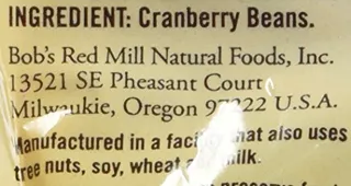 Bobs Red Mill 27 oz Cranberry Beans — photo 4