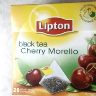 Lipton Чорний чай з вишнею Черрі Морелло 1,6г x 20шт — фото 3
