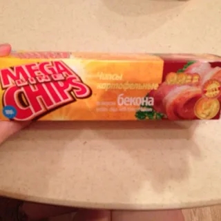Mega Chips Bacon Flavor Chips 100g — photo 2