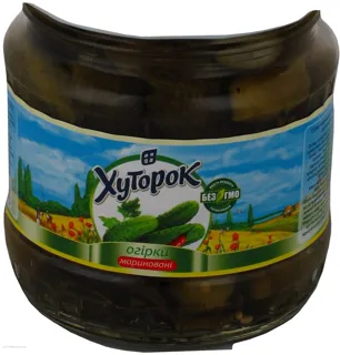 Khutorok Pickled Cucumbers 3-6cm 475g x8 — photo 5