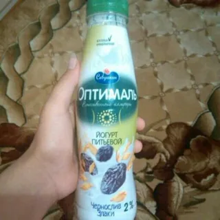 Optimal drinking yogurt prune and cereals 2%, 415 g — photo 3