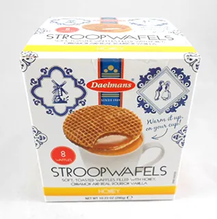 Daelmans Dutch Stroopwafels with honey, cinnamon and Bourbon vanilla Real 10.94 oz Gift box — photo 3