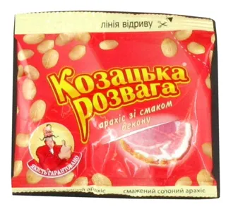 Kozatska Rozvaga Roasted Salted Bacon Flavored Peanuts 35g — photo 3