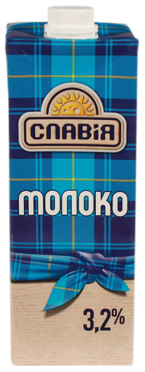 Slaviya ultrapasteurized milk 3.2% Tetra Pak 950g