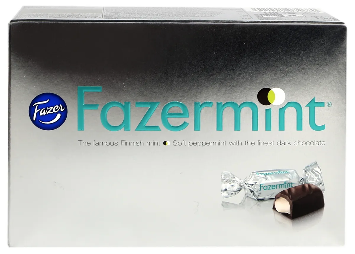 Цукерки Fazer Fazermint з м'ятною начинкою 150 г