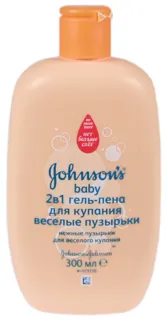 JOHNSON'S Baby 2-in-1 Bath Foam Gel Cheerful Bubbles 300ml — photo 4