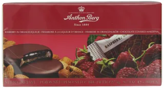 Candy with marzipan, raspberry-orange liqueur, Anthon Berg 275g — photo 8