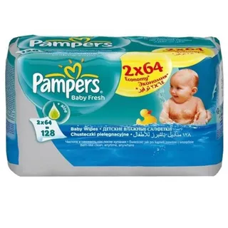Baby Fresh Baby Wipes 2 Packs 64 pcs/Pack — photo 2