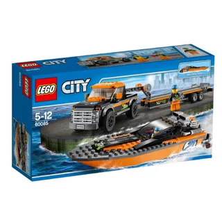 Lego City 4x4 with Motor Boat for Kids 5 to 12 Years 301 Pieces — photo 2