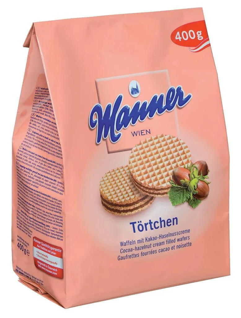 Вафлі Manner Віденські горіхові 400г