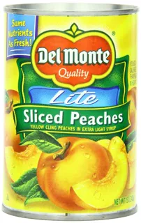 Del Monte Lite, sliced peaches, 8 cans, 120 oz — photo 5