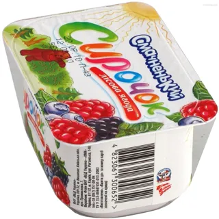 Smachnenka whipped curd cheese forest berry 5% plastic cup 100g — photo 2