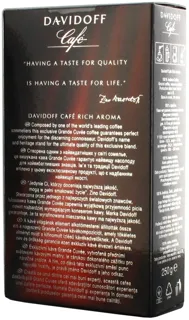 Davidoff Rich Aroma Natural Roasted Ground Coffee 250g — photo 2