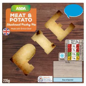 ASDA Meat & Potato Shortcrust Pastry Pie