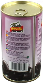 Coopoliva black pitted olives tin 350g — photo 3