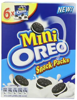 Oreo Mini Snack Packs 3 x 6 Boxes = 18 Small Packs Chocolate & Vanilla Cream Cookies — photo 4