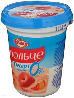 Dolche curd dessert with peach filling 0.2% 400g — photo 3