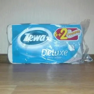 Zewa Deluxe White Toilet Paper 3-Ply 8-Pack — photo 6
