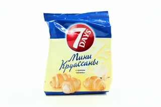 7 Days Mini Croissants with Vanilla Cream Filling 60g — photo 3