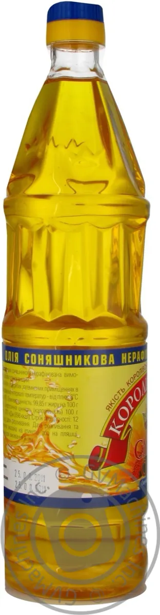 Масло подсолнечное Королівський смак нерафинированное 1л