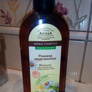 Zelenaia Apteka Shampoo Chamomile and Flaxseed Oil for Colored and Highlighted Hair 350ml — photo 3