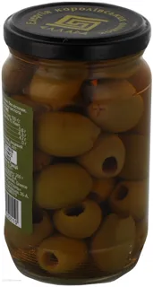 Ellada green pitted olives 370ml glass jar — photo 2