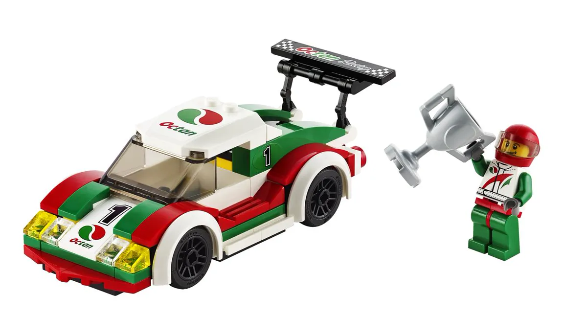 Lego City Town Racing Car Building Set for Kids 5-12 Years 100 Pieces