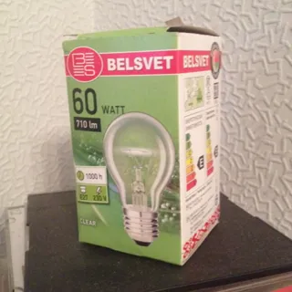 Лампа розжарювання Belsvet E27, 60 Вт — фото 2