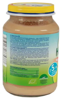 Khamanek Fruit Puree Apple-Banana for kids from 5 months glass jar 190g — photo 2