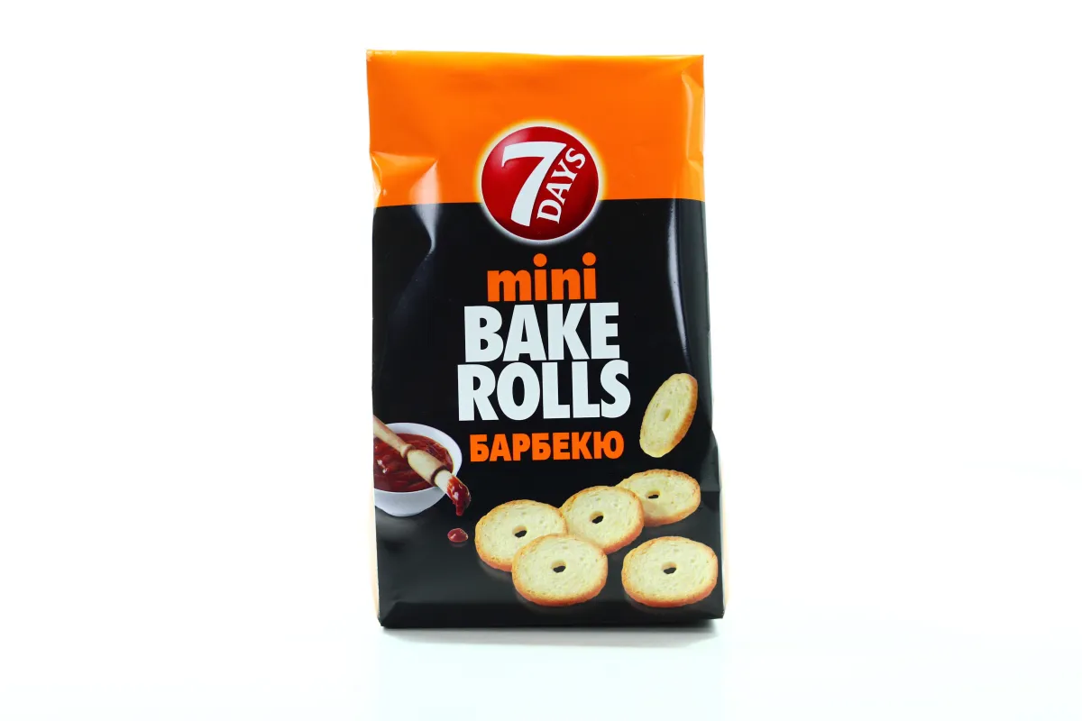 7 Days Mini Bake Rolls barbecue flavor 80g