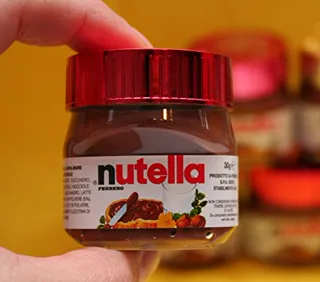 Ferrero: Nutella Hazelnut Chocolate Spread 30g Jar MINI * Special Edition with message: AUGURI, per TE, mi piaci, Ti AMO * [Italian Import] — photo 4