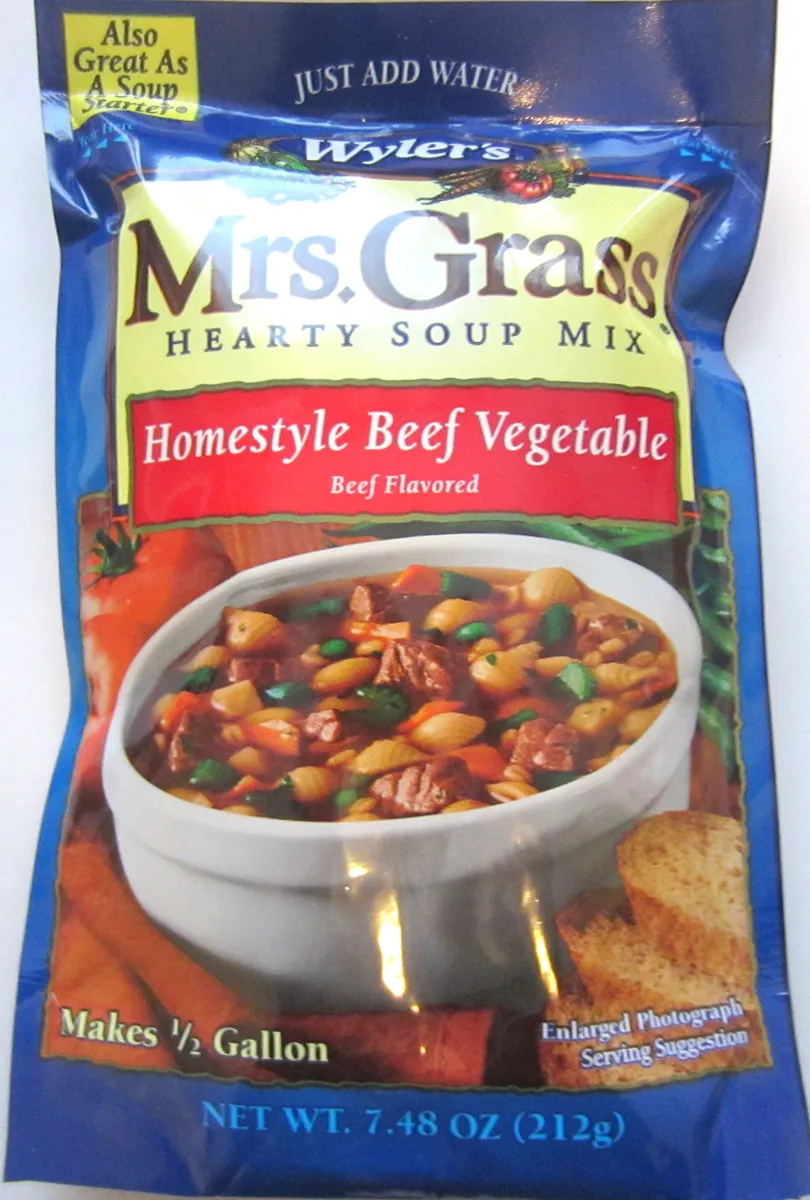 Mrs. Grass Homestyle Beef Vegetable Soup Mix 7.48oz (3 ct)