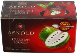 Askold Caribbean Soursop Green Tea, Small Leaf, 25x2g, Sri Lanka — photo 5