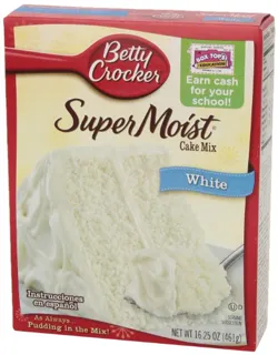 American Betty Crocker Supermoist White Cake Mix, 461g box — photo 5
