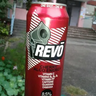 Revo Cherry Energy Drink Low-Alcohol 8.5% 0.5L Can — photo 4
