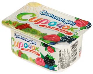 Smachnenka whipped curd cheese forest berry 5% plastic cup 100g — photo 4