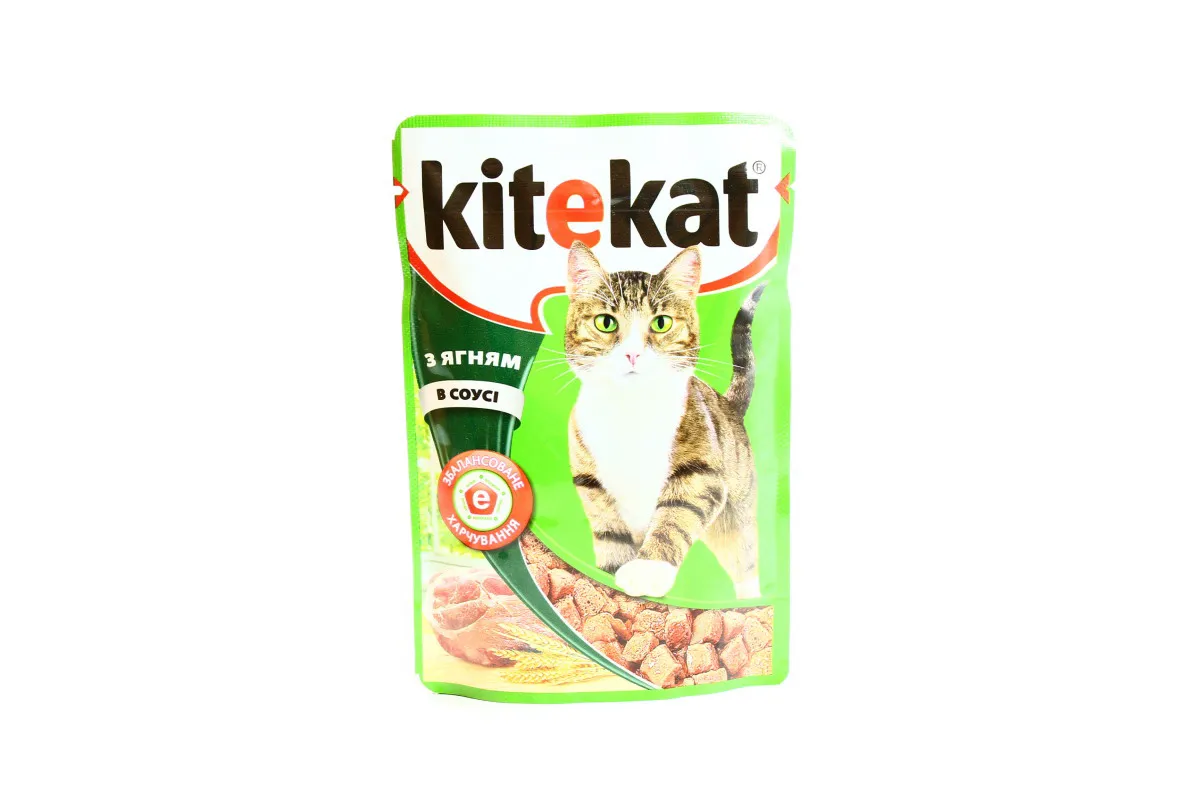 Kitekat wet cat food Lamb in sauce 100g