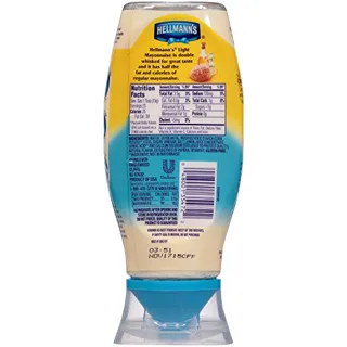 Hellmanns Light Mayonnaise, Squeeze 11.5 oz — photo 2