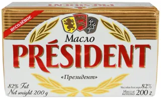 President Sour Cream Butter 82% 200g — photo 4