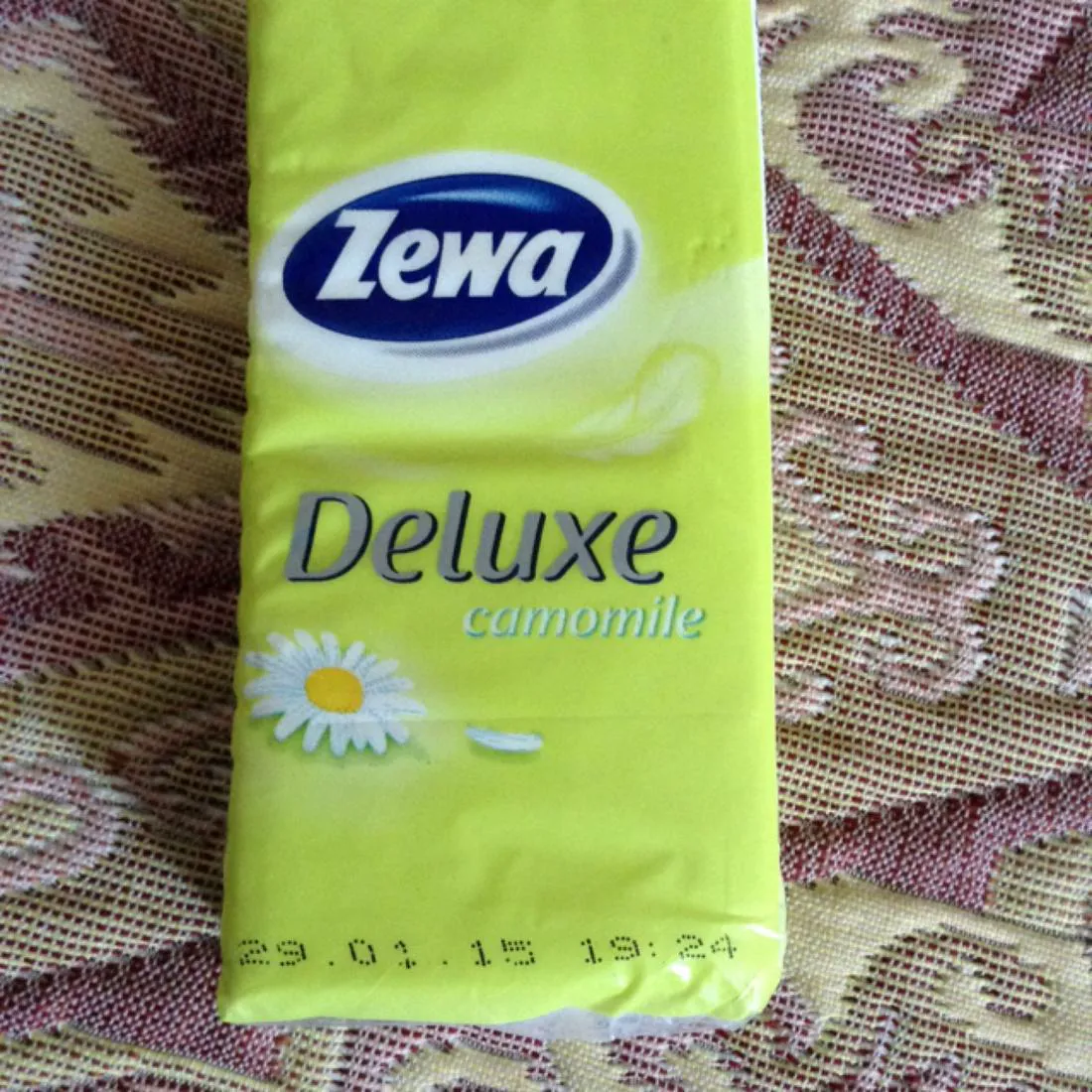 Паперові хустинки Zewa Deluxe Ромашка, 3 шари, 10 шт