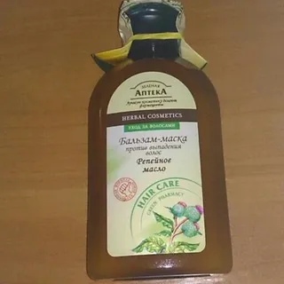 Zelenaia Apteka Burdock and Wheat Proteins Balm Mask for Hair Loss 300ml — photo 5