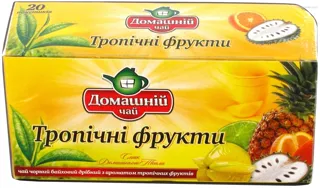 Domashnyi Chai Black Tea Tropical Fruits 1.5g x 20 pcs — photo 2