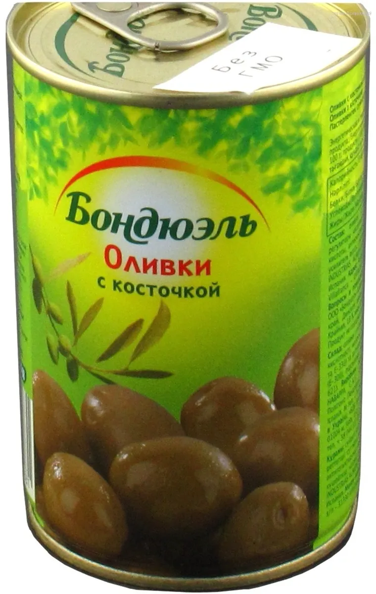 Оливки Bonduelle зелені з кісточкою 314 мл