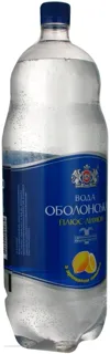Obolon Obolonska Plus Lemon Strongly Carbonated Mineral Water 2L Plastic Bottle — photo 2
