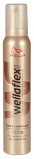 Wellaflex Shine & Hold 5 Super Strong Hair Mousse 200ml — photo 2