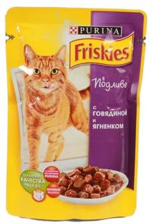 Friskies Adult Cat Food with Beef and Lamb in Sauce 100g — photo 4