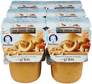Gerber 3rd Lil' Bits Puree - Butternut Squash & Potato - 5 oz - 2 pack - 6m+ — photo 2