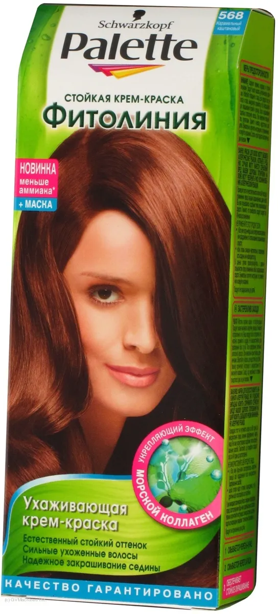 Palette Phytolinia Hair Cream Color 568 Caramel Chestnut