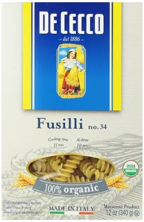 De Cecco Organic Fusilli Pasta, 12 oz (12 pack) — photo 12