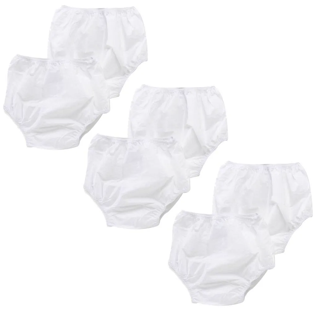 Gerber Waterproof Training Pants White, 6 Pack, 3-6 Months